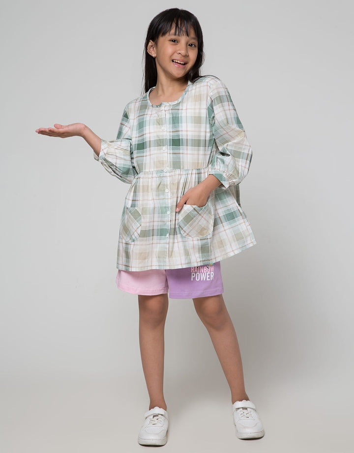 Nevada Woven Baby Doll Kemeja Anak Perempuan