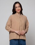 Connexion Linen Billow Blouse Wanita