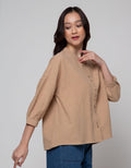 Connexion Linen Billow Blouse Wanita