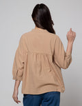 Connexion Linen Billow Blouse Wanita