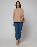 Connexion Linen Billow Blouse Wanita