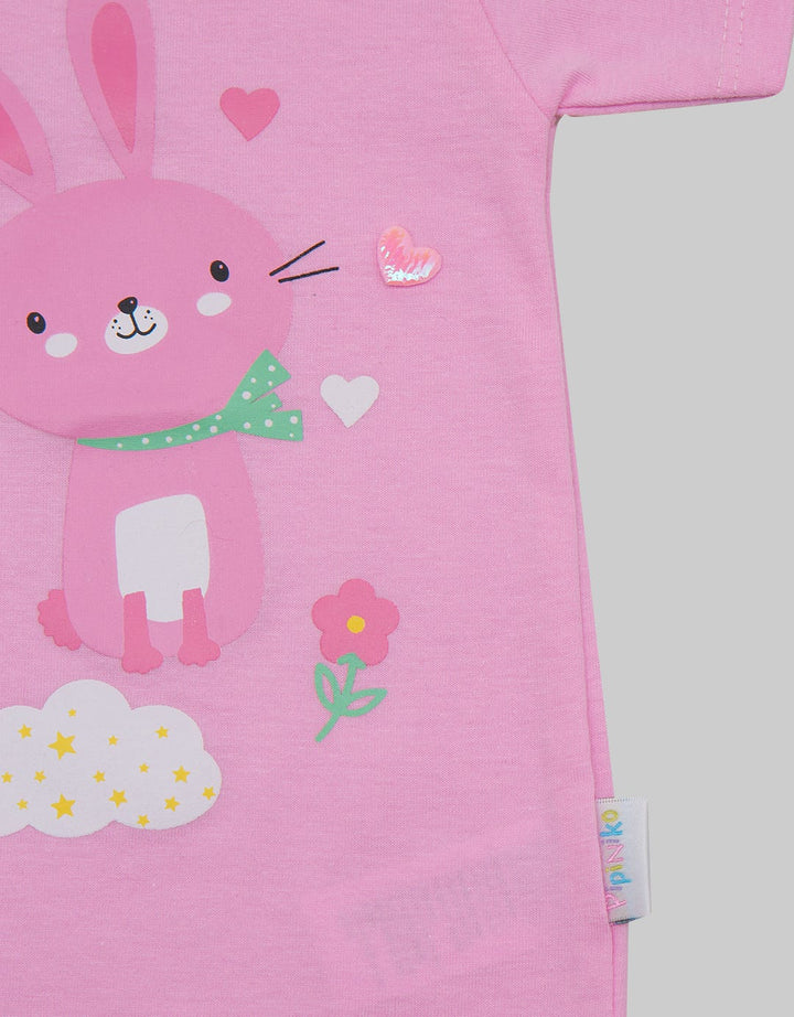Pipiniko Short Sleeve T-Shirt Bunnies Cuties