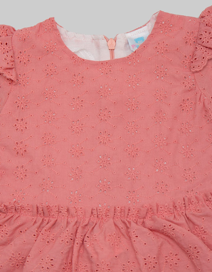 Pipiniko Set Peplum Embroidery Woven