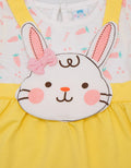 Pipiniko Short Sleeve Midi Dress Ovl Cute Bunny