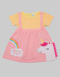 Pipiniko Short Sleeve Midi Dress Ovl Unicorn