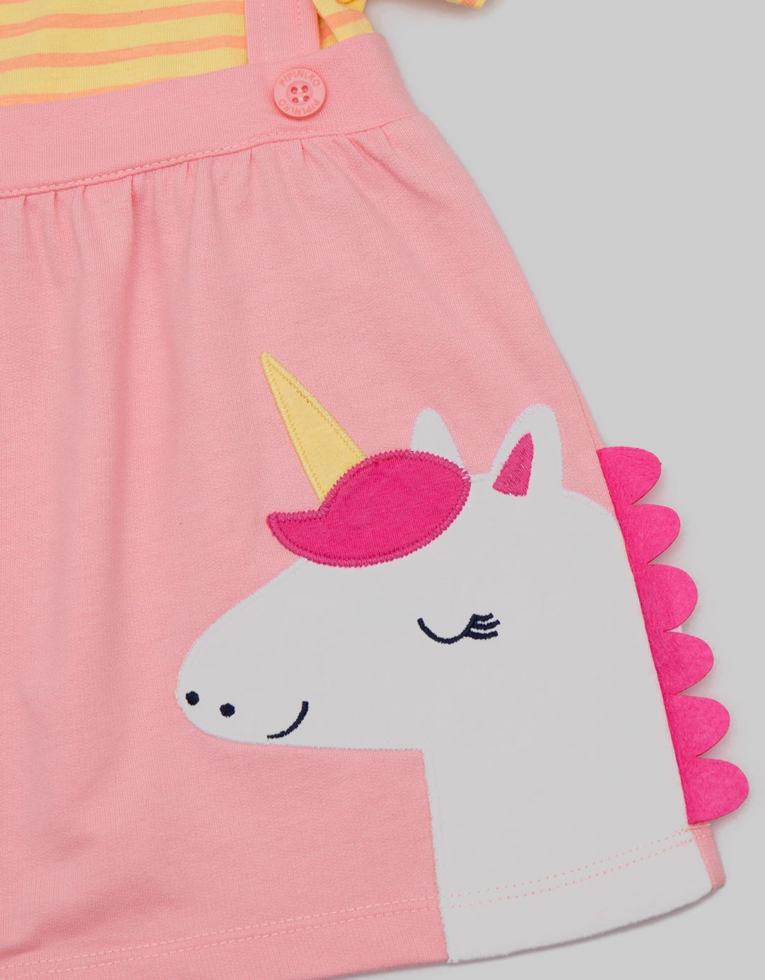 Pipiniko Short Sleeve Midi Dress Ovl Unicorn