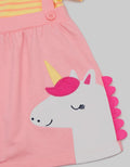 Pipiniko Short Sleeve Midi Dress Ovl Unicorn
