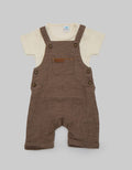 Pipiniko Overall Boys W/ Textured Knit