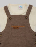 Pipiniko Overall Boys W/ Textured Knit