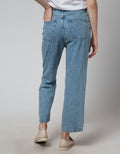 Details Denim Long Pants With Destroyed