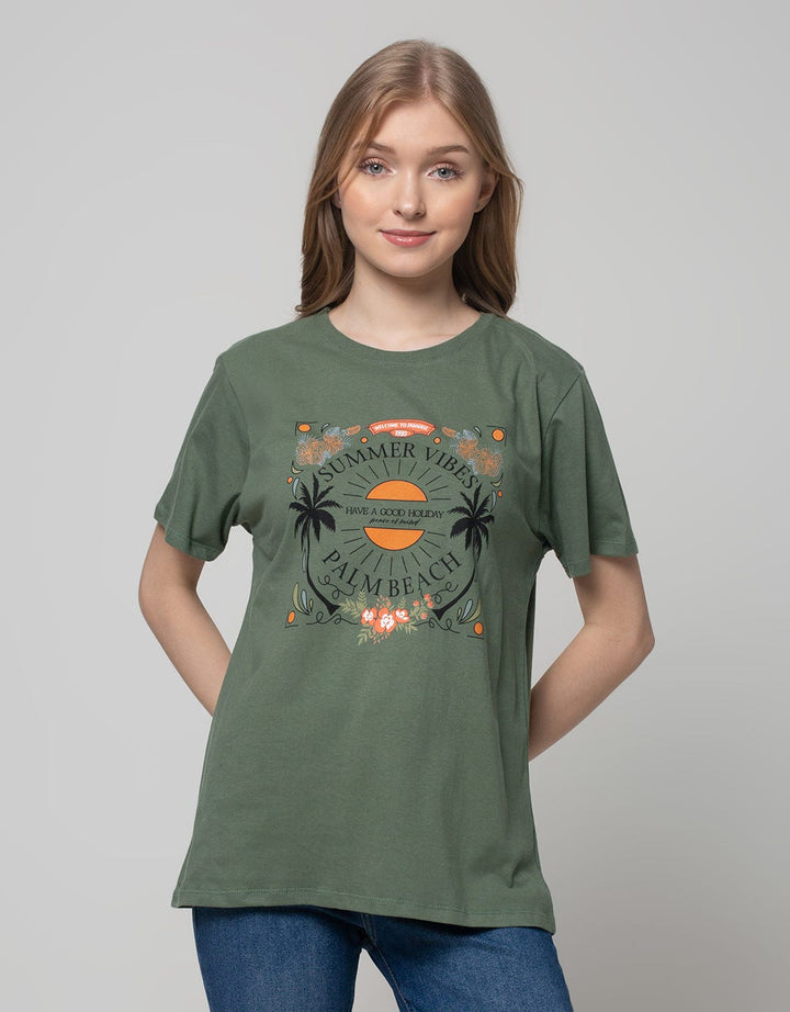 Nevada Short Sleeve T-Shirt Print Summer Vibes