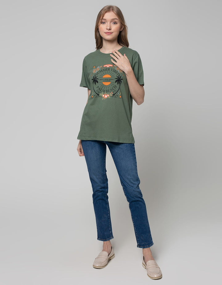 Nevada Short Sleeve T-Shirt Print Summer Vibes