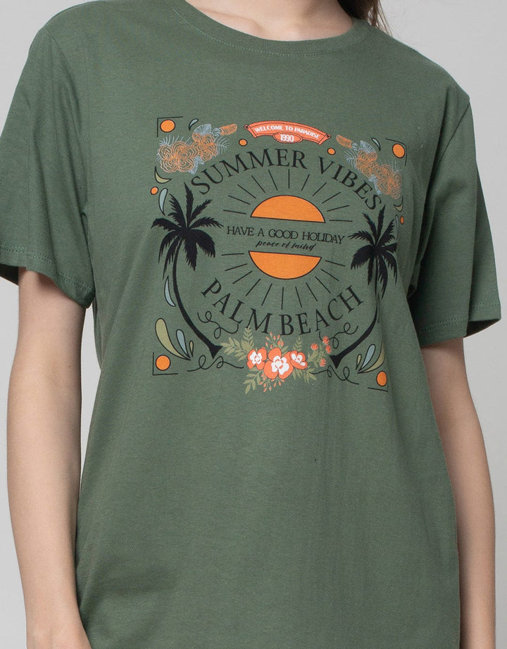 Nevada Short Sleeve T-Shirt Print Summer Vibes