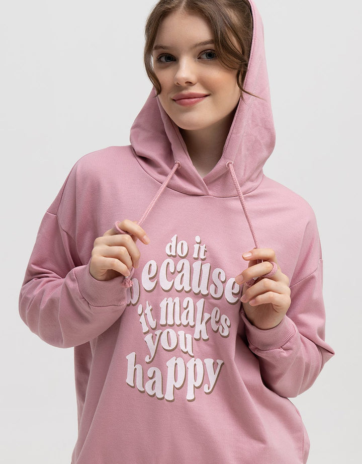 Nevada Sweatshirt Print Do It Because It Makes You Happy