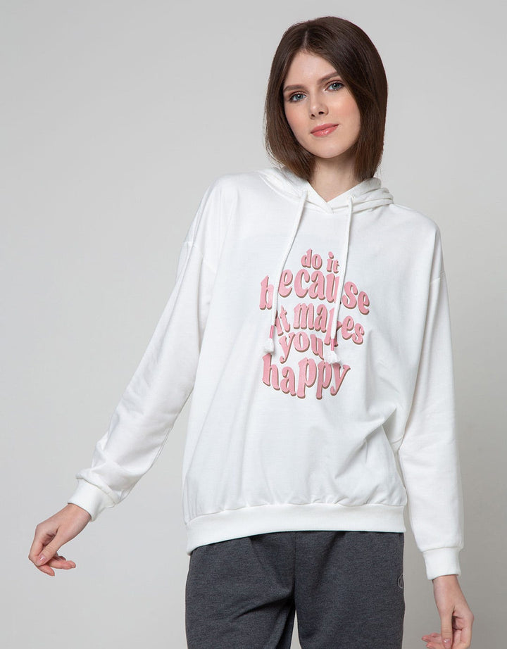 Nevada Sweatshirt Print Do It Because It Makes You Happy