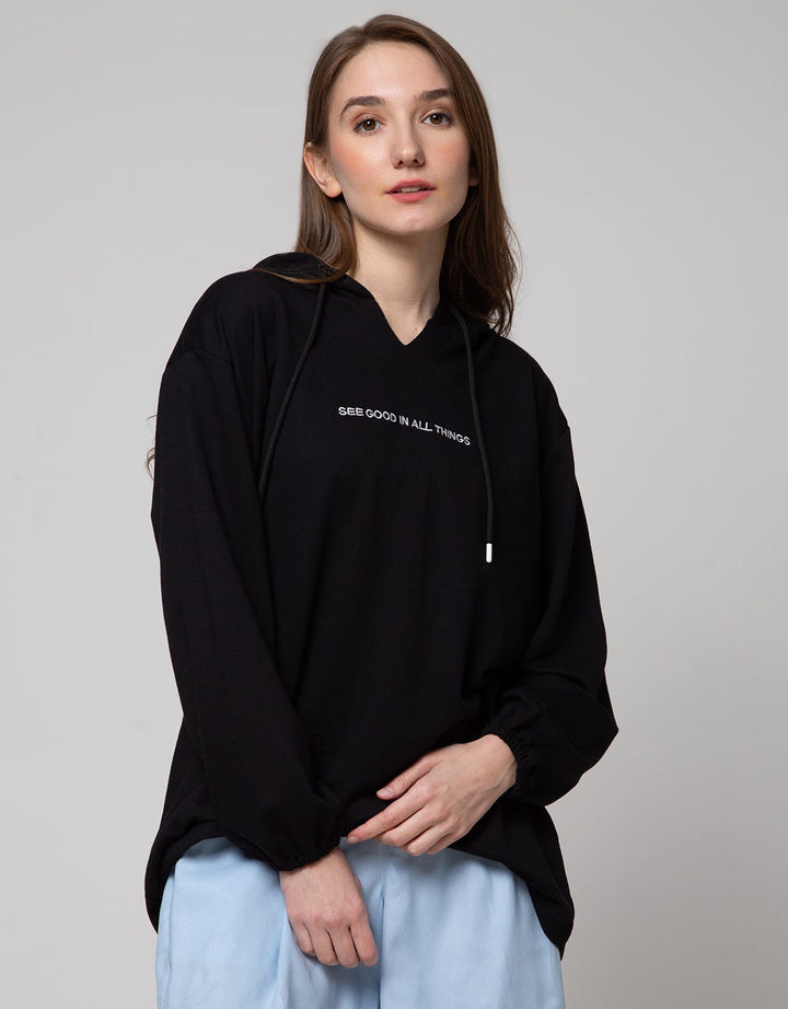 Nevada Sweatshirt Wanita Long See Good In All Things