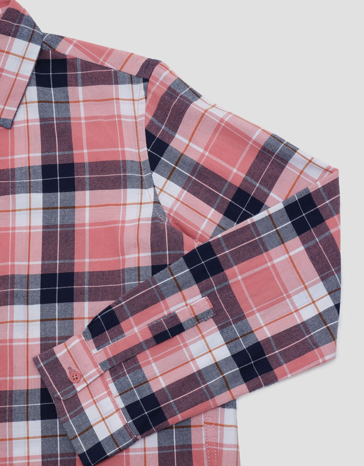 Suko Kemeja Flannel Brushed Lembut Lengan Panjang