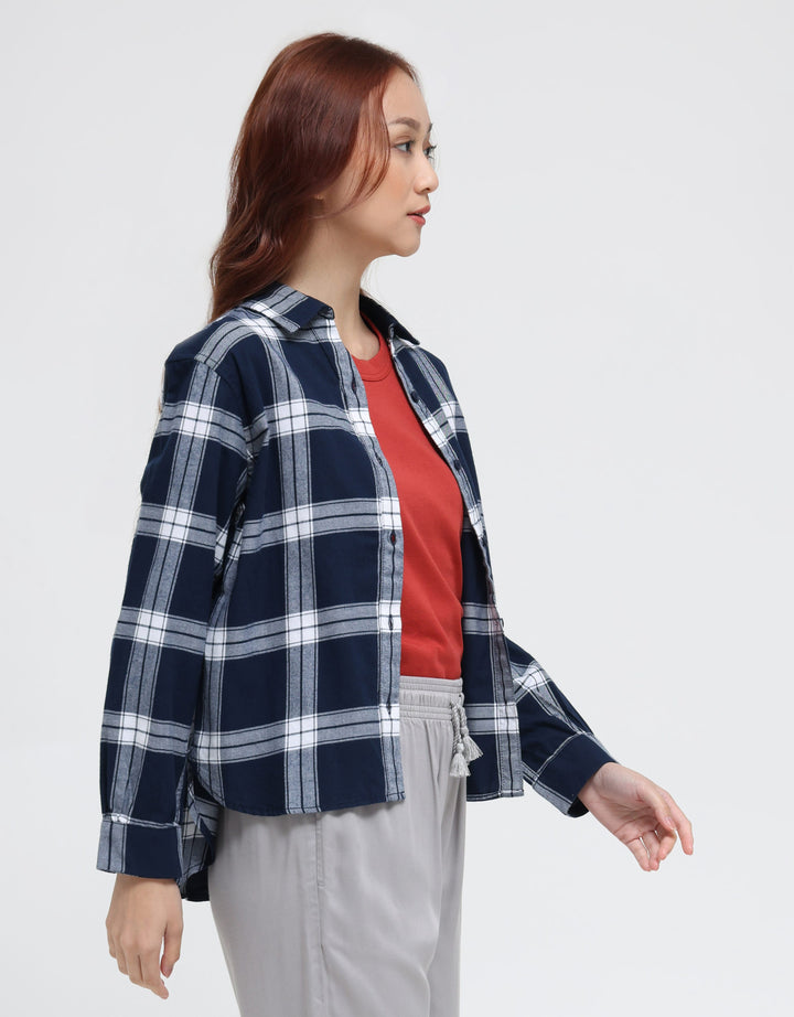 Suko Kemeja Flannel Brushed Lembut Lengan Panjang