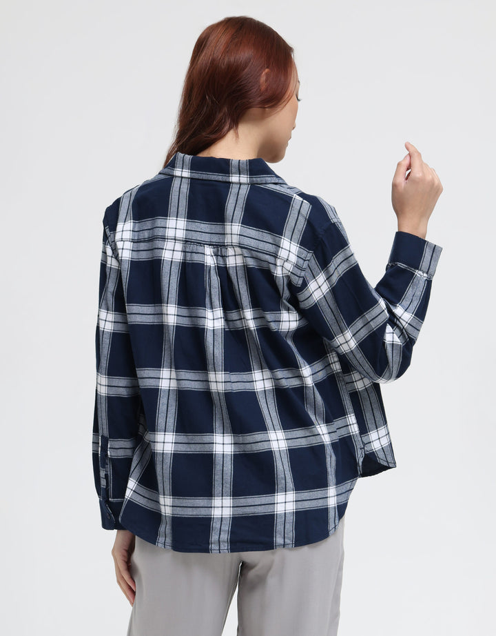 Suko Kemeja Flannel Brushed Lembut Lengan Panjang