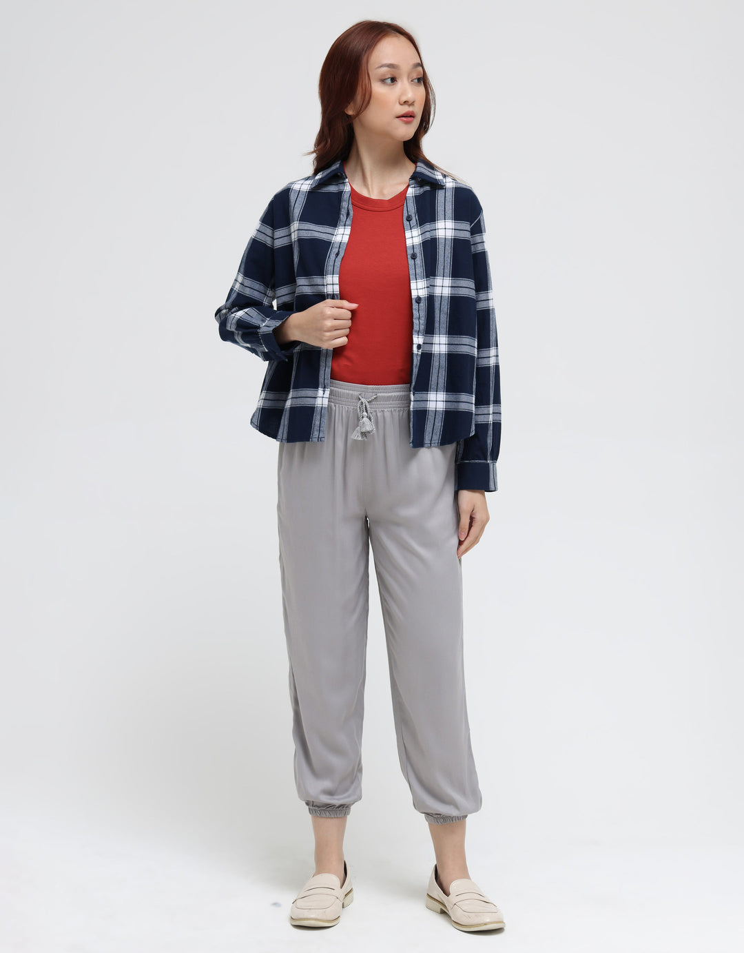 Suko Kemeja Flannel Brushed Lembut Lengan Panjang