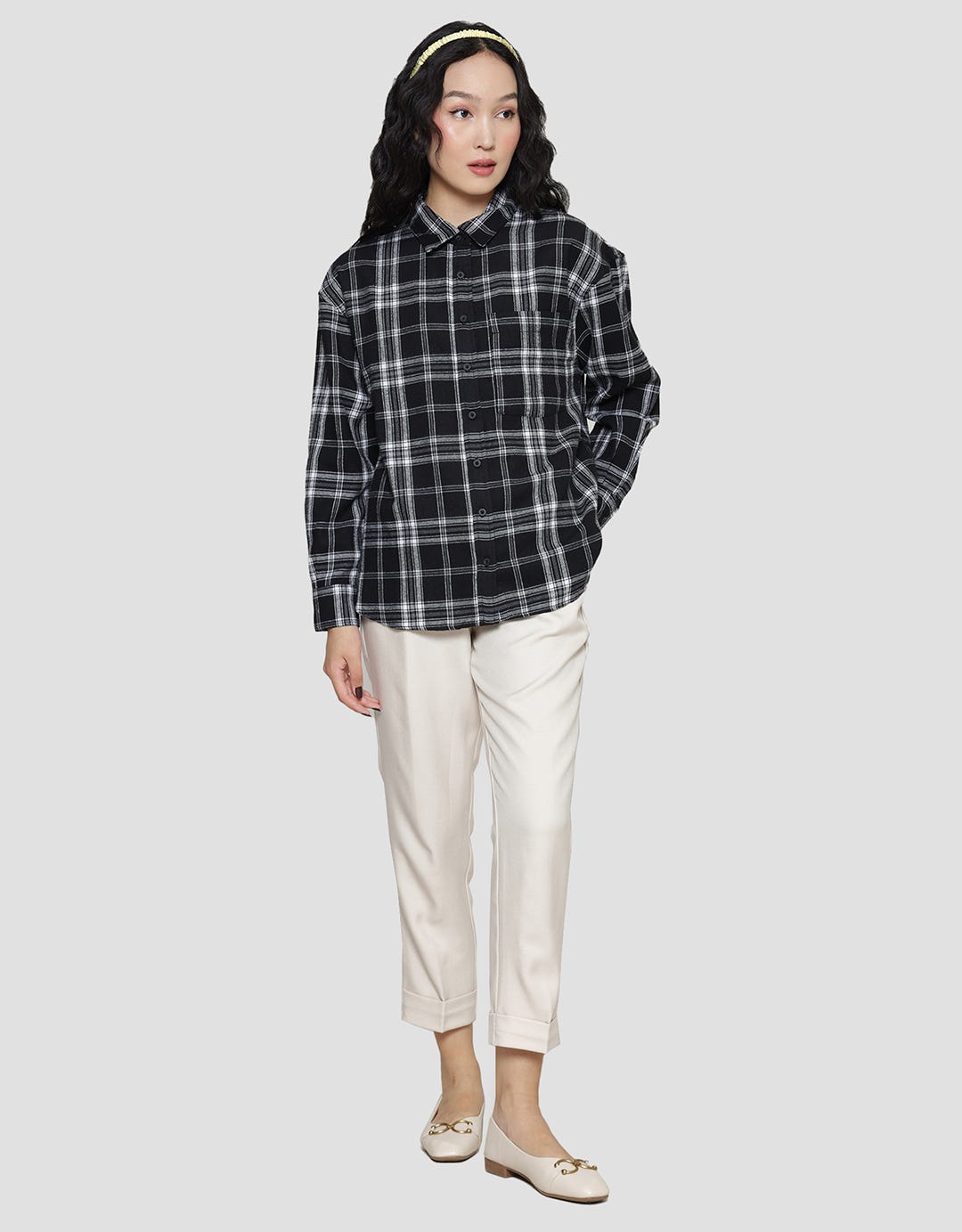 Nevada Flannel Check Kemeja Wanita