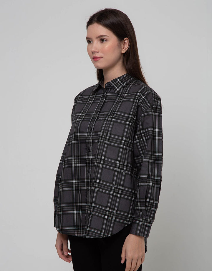 Nevada Long Sleeve Shirt Woven Top Check