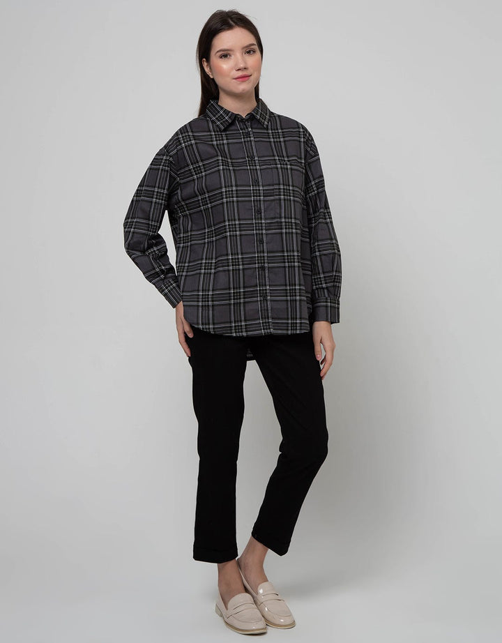 Nevada Long Sleeve Shirt Woven Top Check