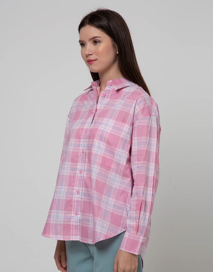 Nevada Long Sleeve Shirt Woven Top Check