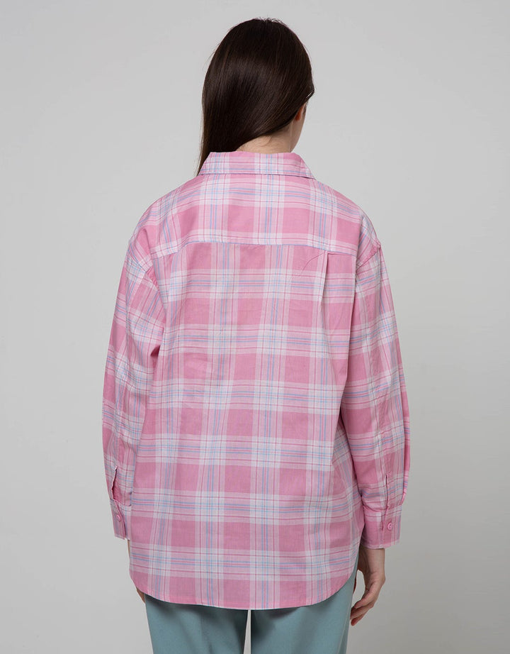 Nevada Long Sleeve Shirt Woven Top Check