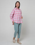 Nevada Long Sleeve Shirt Woven Top Check