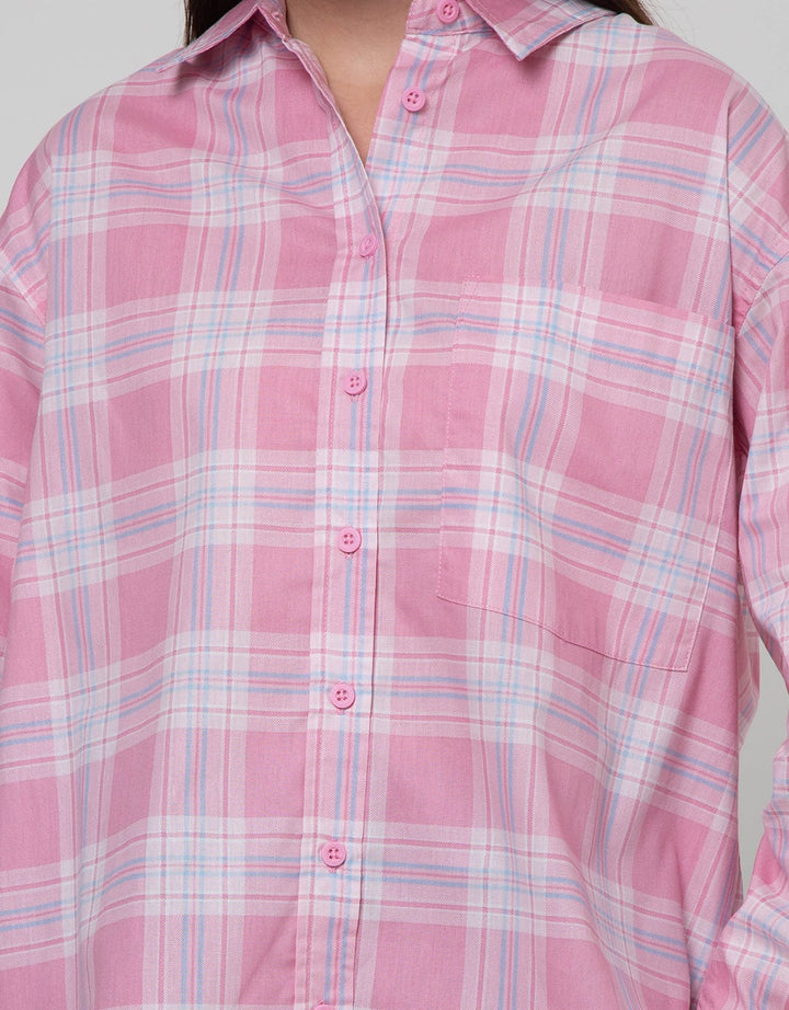 Nevada Long Sleeve Shirt Woven Top Check