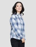 Nevada Flannel Check Kemeja Lengan Panjang Wanita