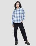 Nevada Flannel Check Kemeja Lengan Panjang Wanita