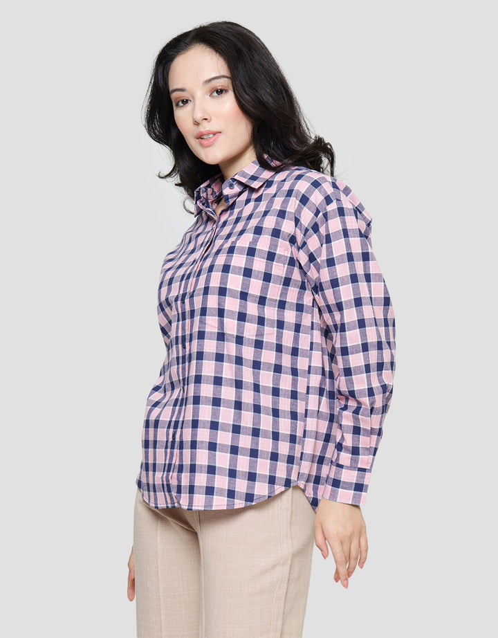 Nevada Regu Woven Kemeja Lengan Panjang Wanita