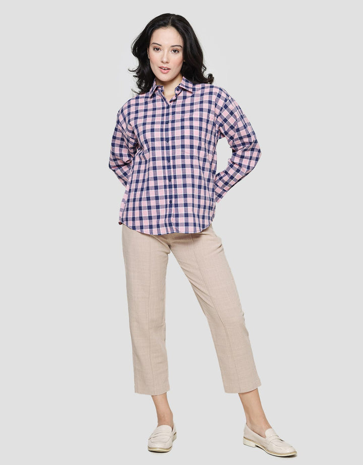 Nevada Regu Woven Kemeja Lengan Panjang Wanita