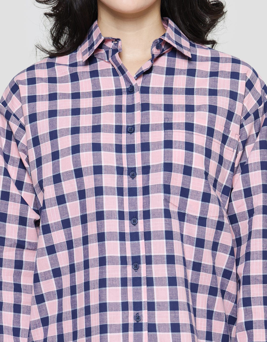 Nevada Regu Woven Kemeja Lengan Panjang Wanita