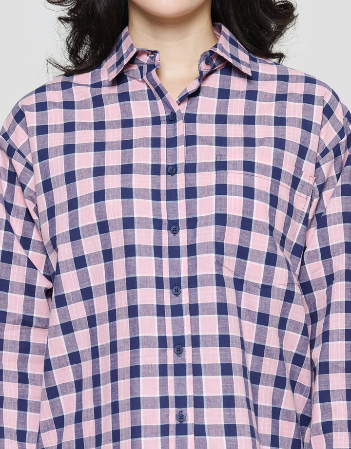 Nevada Regu Woven Kemeja Lengan Panjang Wanita