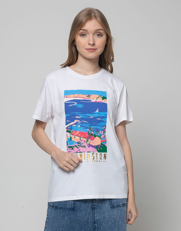 Details Short Sleeve T-Shirt Print Mornington Wording