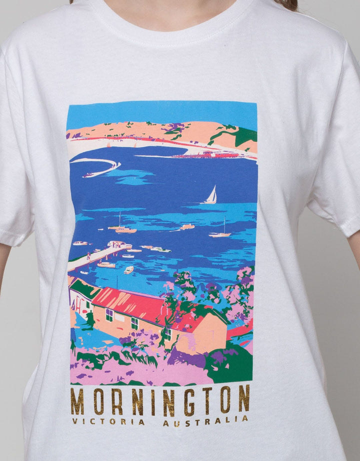 Details Short Sleeve T-Shirt Print Mornington Wording