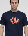 Lois Logo Print Kaos Casual Pria