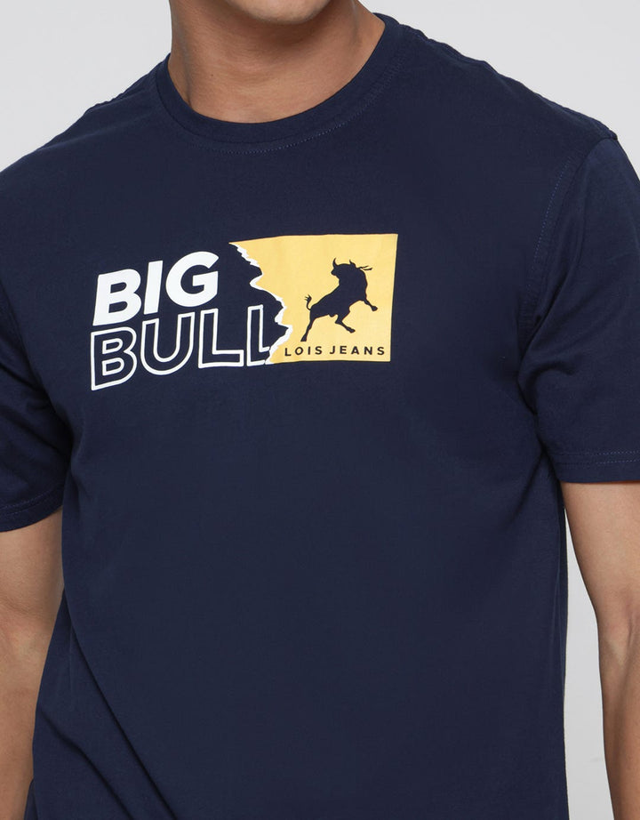 Lois Big Bull Print T-Shirt