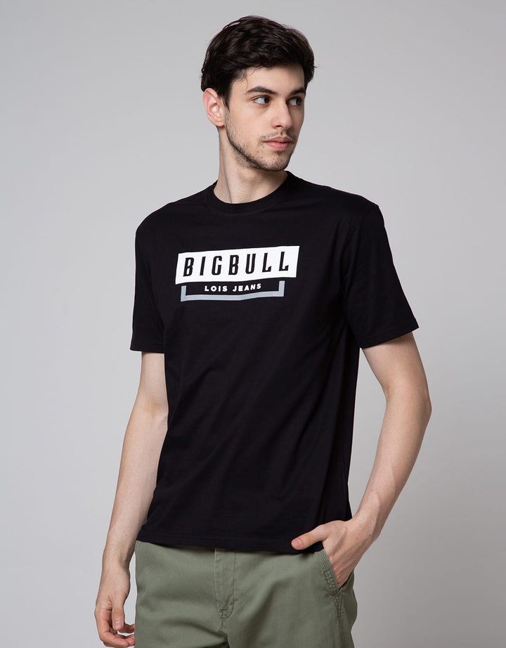 Lois Big Bull Print Kaos Pria