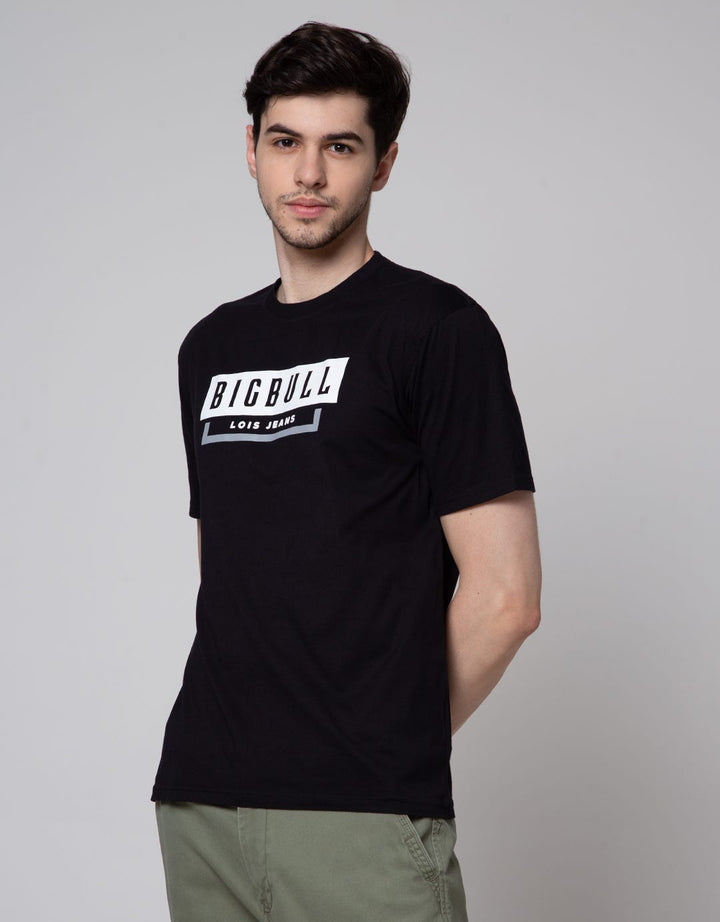 Lois Big Bull Print Kaos Pria