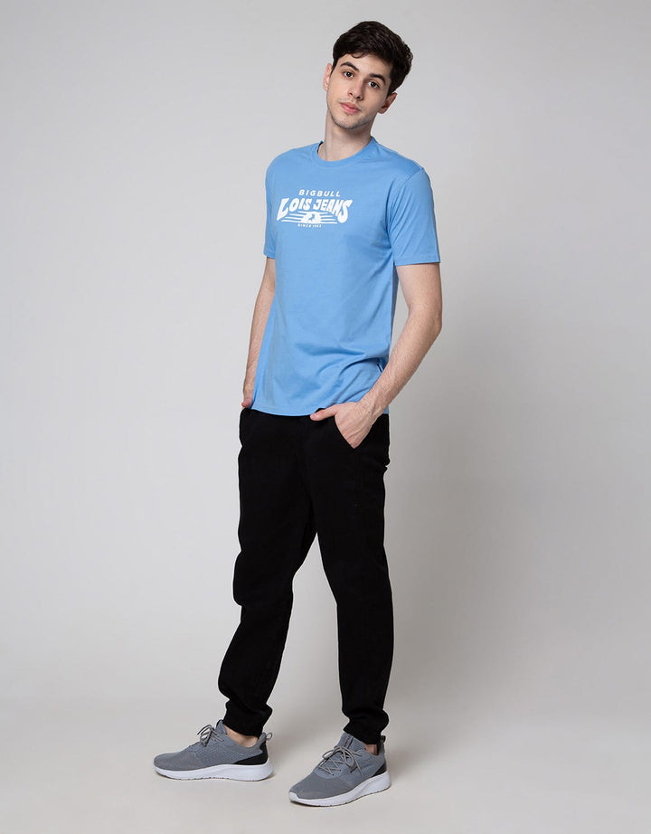 Lois Logo Jeans Print Kaos Pria
