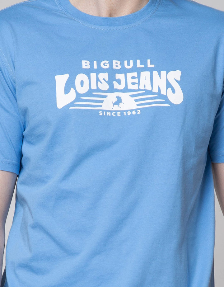 Lois Logo Jeans Print Kaos Pria