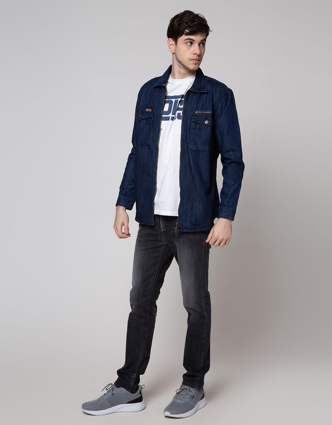 Lois Denim Jacket Front Zipper