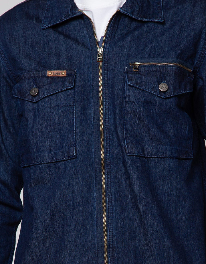 Lois Denim Jacket Front Zipper