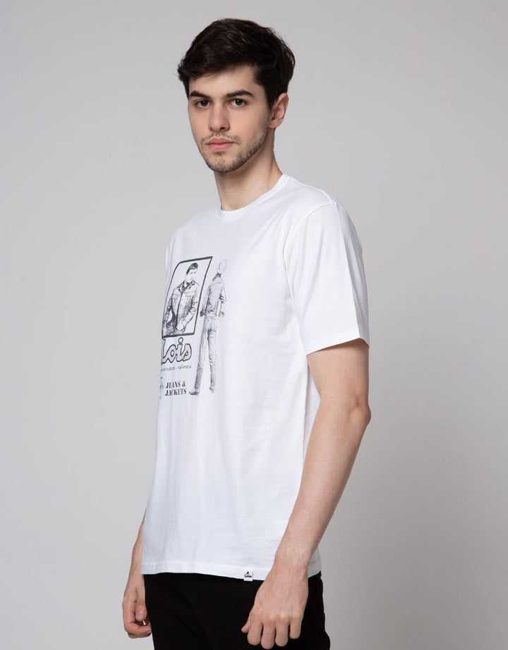 Lois Kaos Lengan Pendek Print Amterdam - Valencia