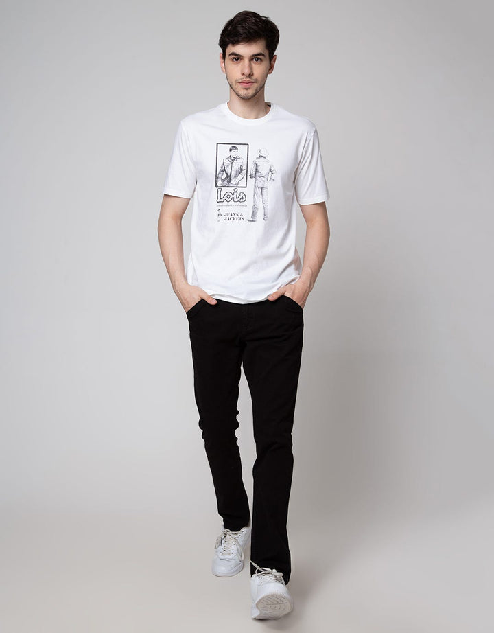 Lois Kaos Lengan Pendek Print Amterdam - Valencia