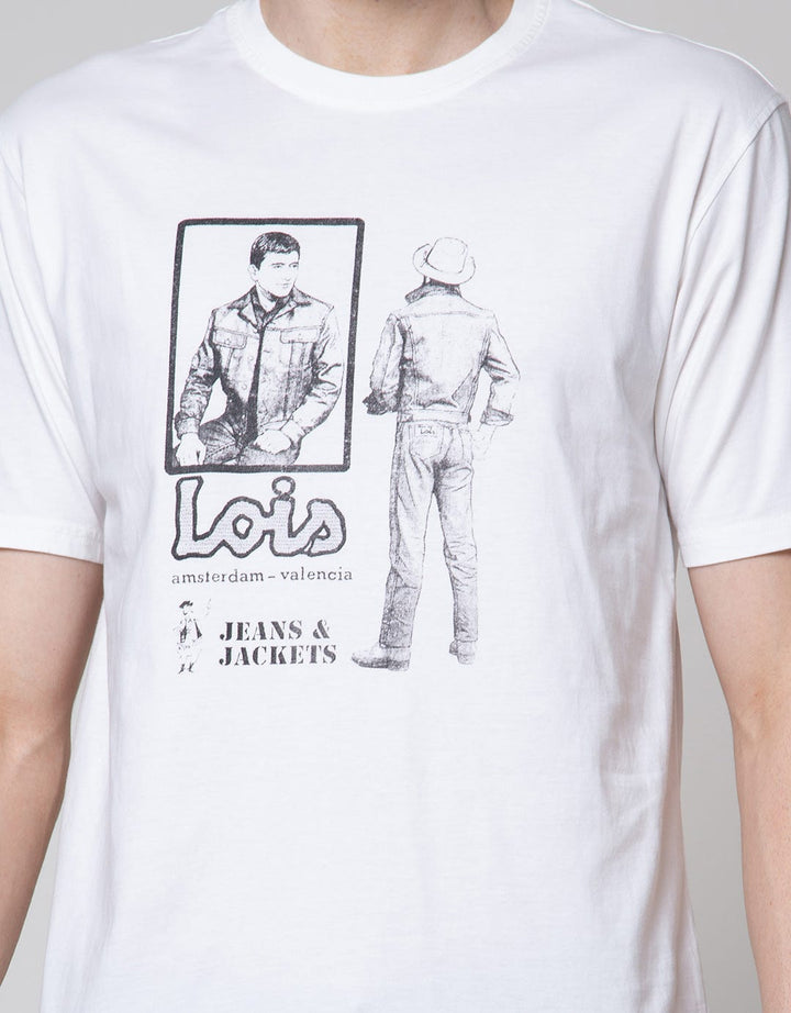 Lois Kaos Lengan Pendek Print Amterdam - Valencia